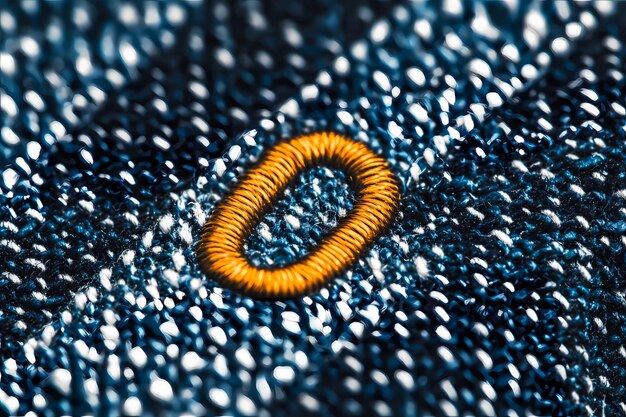 haftowany produkt w zbliżeniu